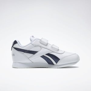 Reebok Royal Classic Jogger 2.0 Turnschuhe Kinder - Weiß/Navy/Silber Metal - DE 728-KFN